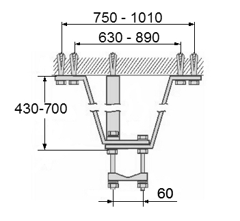 LC-OMP-50R45-70 - Akcesoria monta�owe